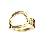 Bague Loop tout or - Lauredi