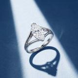 Bague Mme La Marquise diamant marquise blanc - Lauredi