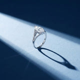 Bague Mme La Marquise diamant marquise blanc - Lauredi