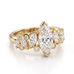 Bague Mme La Marquise Diamant Marquise Blanc - Lauredi