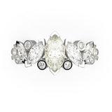 Bague Mme La Marquise Diamant Marquise Blanc, Or 18 carats - Lauredi