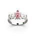 Bague Mme La Marquise en or recyclé 18 carats, diamant de laboratoire taille marquise rose – Lauredi