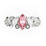 Bague Mme La Marquise Diamant Marquise Rose, Or 18 carats - Lauredi