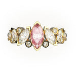 Bague Mme La Marquise Diamant Marquise Rose, Or 18 carats - Lauredi