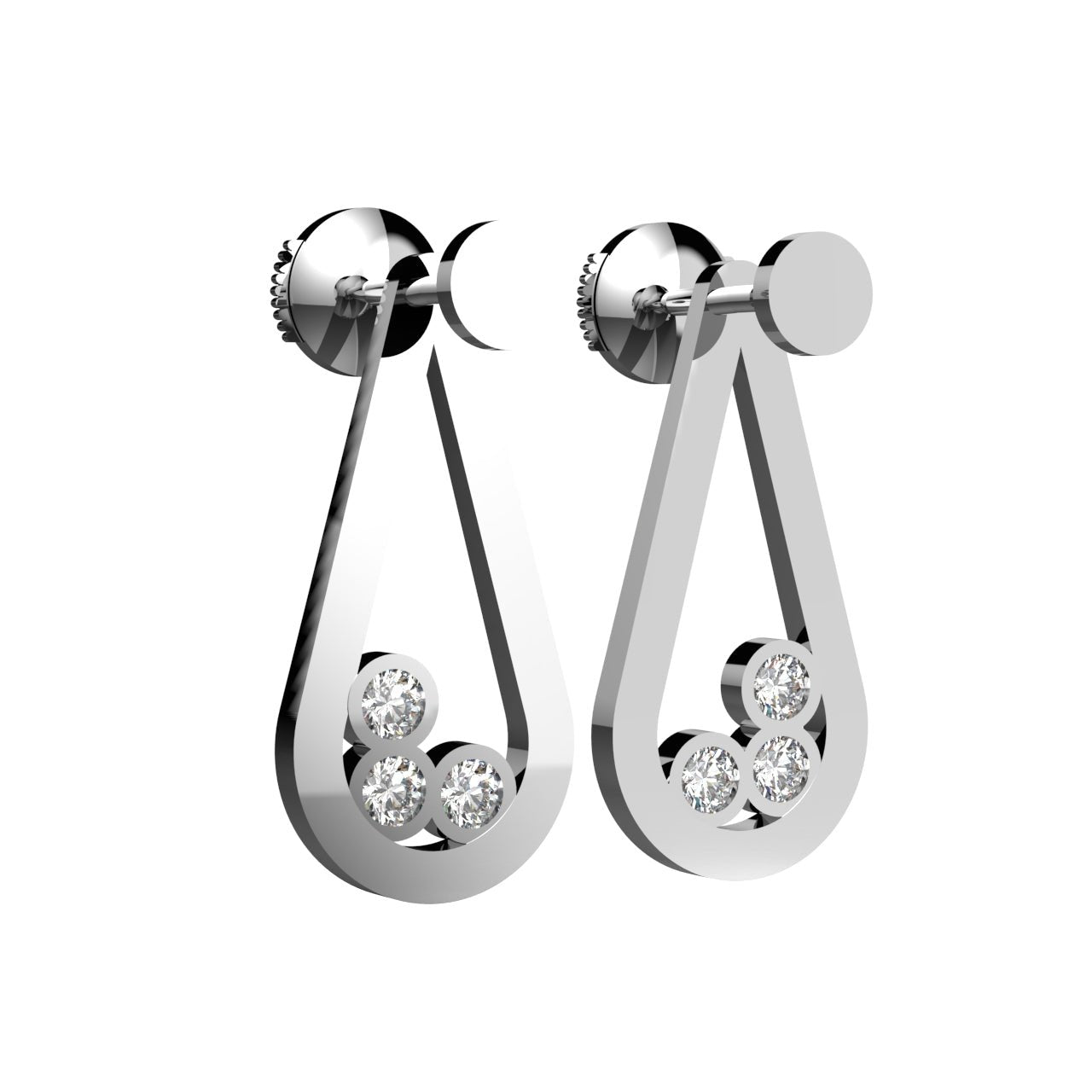 Boucles d'oreilles Loop trio - Lauredi