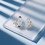 Boucles d'oreilles Mme La Marquise diamant marquise blanc - Lauredi
