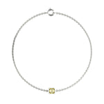 Faubourg 1925 Baby Bracelet - 1 Asscher-Cut Yellow Diamond, 18-karat White/Yellow Gold - Lauredi