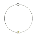 Faubourg 1925 Baby Bracelet - 1 Asscher-Cut Yellow Diamond, 18-karat White/Yellow Gold - Lauredi