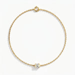 Pulsera Faubourg 1925 en oro reciclado de 18 quilates con diamante de laboratorio talla Asscher blanco – Lauredi