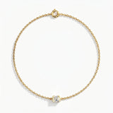 Pulsera Faubourg 1925 en oro reciclado de 18 quilates con diamante de laboratorio talla Asscher blanco – Lauredi