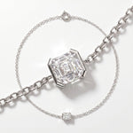 Pulsera Faubourg 1925 en oro reciclado de 18 quilates con diamante de laboratorio talla Asscher blanco – Lauredi