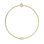 Bracelet Baby Faubourg 1925 - Diamant Asscher Blanc, Or Blanc/Jaune 18 carats - Lauredi