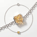 Pulsera Faubourg 1925 en oro reciclado de 18 quilates con diamante de laboratorio talla Asscher amarillo – Lauredi