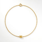 Pulsera Faubourg 1925 en oro reciclado de 18 quilates con diamante de laboratorio talla Asscher amarillo – Lauredi