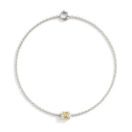 Pulsera Faubourg 1925 en oro reciclado de 18 quilates con diamante de laboratorio talla Asscher amarillo – Lauredi