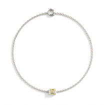 Bracciale Faubourg 1925 in oro riciclato 18 carati con diamante di laboratorio taglio Asscher giallo – Lauredi