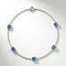 Bracelet Faubourg 1925 - 5 Diamants Asscher Bleus - Lauredi