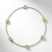 Bracelet Faubourg 1925 - 5 Diamants Asscher Jaunes - Lauredi