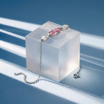 Bracelet Mme La Marquise diamant marquise rose - Lauredi