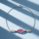 Bracelet Mme La Marquise diamant marquise rose - Lauredi