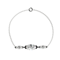Bracelet Mme La Marquise en or recyclé 18 carats, diamant de laboratoire taille marquise blanc – Lauredi