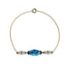 Bracelet Mme La Marquise en or recyclé 18 carats, diamant de laboratoire taille marquise bleu – Lauredi