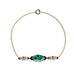 Bracelet Mme La Marquise en or recyclé 18 carats, diamant de laboratoire taille marquise vert – Lauredi