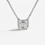 Collar Faubourg 1925 en oro reciclado de 18 quilates con diamante de laboratorio talla Asscher blanco – Lauredi