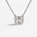 Collar Faubourg 1925 en oro reciclado de 18 quilates con diamante de laboratorio talla Asscher blanco – Lauredi