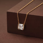 Collier Faubourg 1925 - Diamant Asscher Blanc - Lauredi