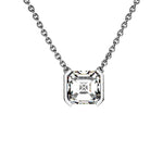 Collier Faubourg 1925 - Diamant Asscher Blanc, Or Blanc/Jaune 18 carats - Lauredi