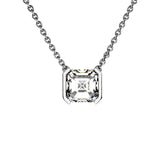 Collier Faubourg 1925 - Diamant Asscher Blanc, Or Blanc/Jaune 18 carats - Lauredi