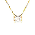 Collier Faubourg 1925 - Diamant Asscher Blanc, Or Blanc/Jaune 18 carats - Lauredi
