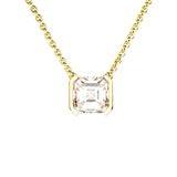 Collier Faubourg 1925 - Diamant Asscher Blanc, Or Blanc/Jaune 18 carats - Lauredi