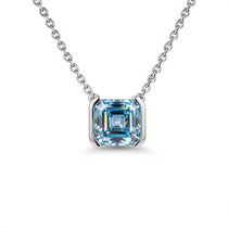 Collier Faubourg 1925 - Diamant Asscher Bleu - Lauredi