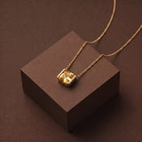 Collier Faubourg 1925 - Diamant Asscher Jaune - Lauredi