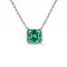 Collier Faubourg 1925 - Diamant Asscher Vert - Lauredi