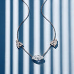 Collier Mme La Marquise diamant marquise blanc - Lauredi