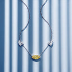 Collier Mme La Marquise diamant marquise jaune - Lauredi