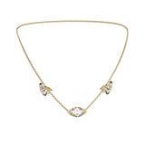 Collier Mme La Marquise Diamant Marquise Blanc, Or 18 carats - Lauredi
