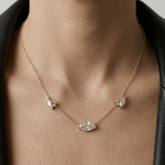 Collier Mme La Marquise Diamant Marquise Blanc, Or 18 carats - Lauredi