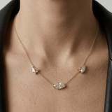 Collier Mme La Marquise Diamant Marquise Blanc, Or 18 carats - Lauredi