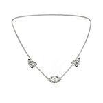 Collier Mme La Marquise Diamant Marquise Blanc, Or 18 carats - Lauredi