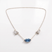 Collier Mme La Marquise Diamant Marquise Bleu - Lauredi