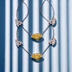 Collier Mme La Marquise Diamant Marquise Jaune - Lauredi