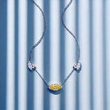 Collier Mme La Marquise Diamant Marquise Jaune - Lauredi