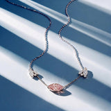 Collier Mme La Marquise Diamant Marquise Rose - Lauredi