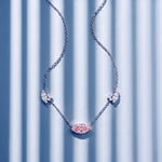 Collier Mme La Marquise Diamant Marquise Rose - Lauredi