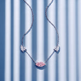 Collier Mme La Marquise Diamant Marquise Rose - Lauredi
