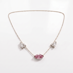 Collier Mme La Marquise Diamant Marquise Rose - Lauredi